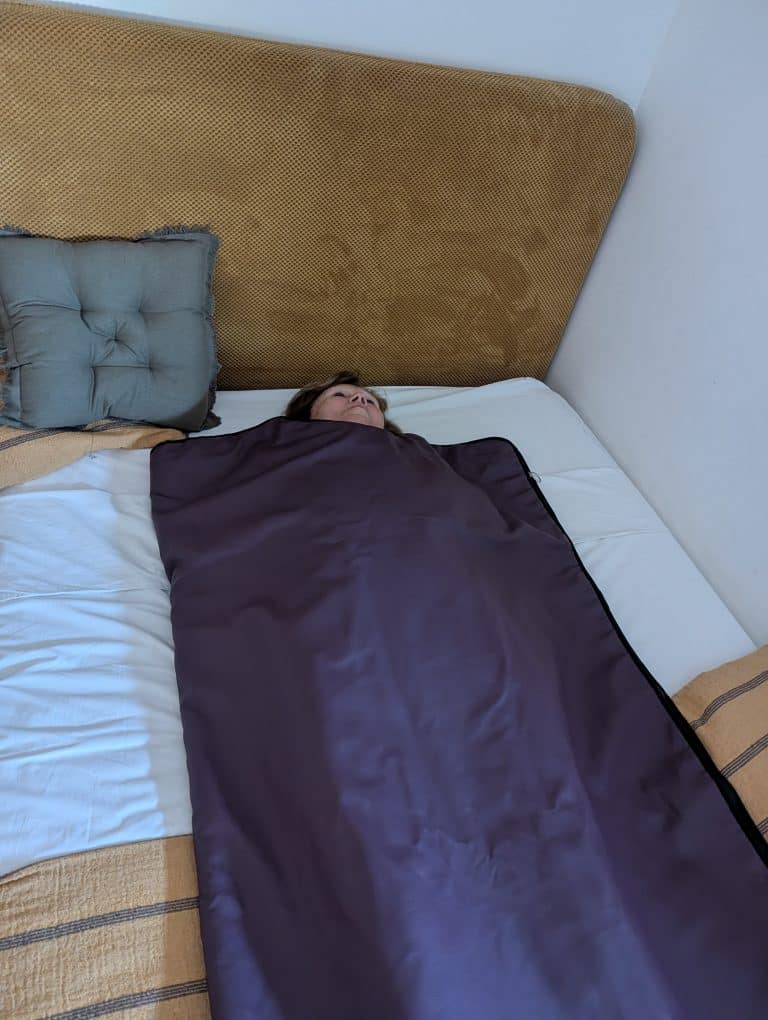 Couverture sauna infrarouge pendant le séjour