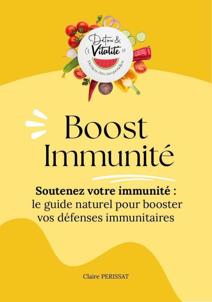 Couverture de l'e-book Boost Immunité de Claire Périssat, naturopathe