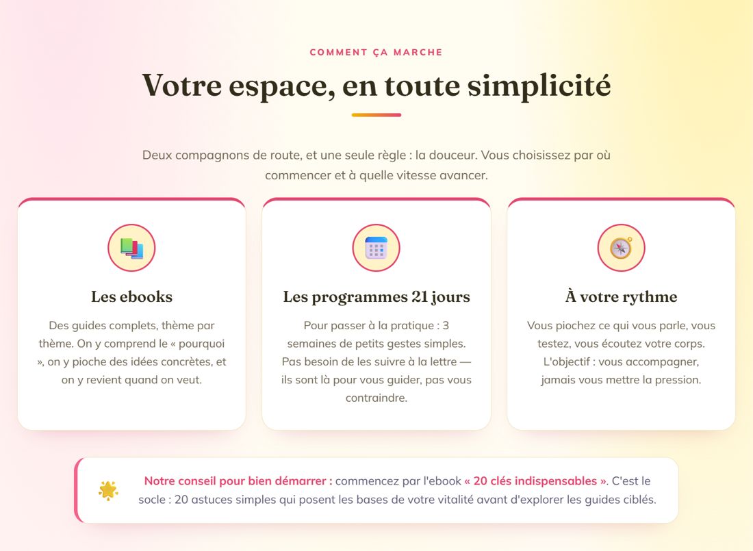 Ton espace, en toute simplicité
