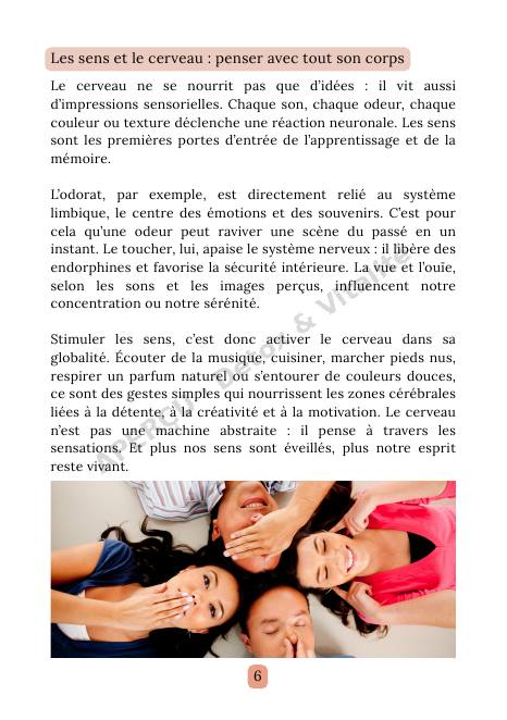 Page intérieure de l'e-book Cerveau