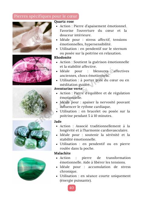 Page intérieure de l'e-book Cœur