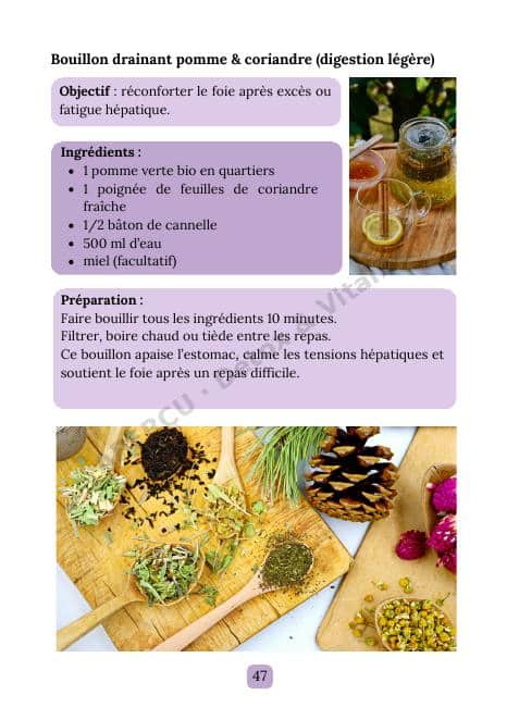 Page intérieure de l'e-book Foie