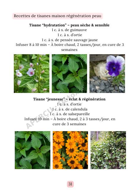 Page intérieure de l'e-book Peau