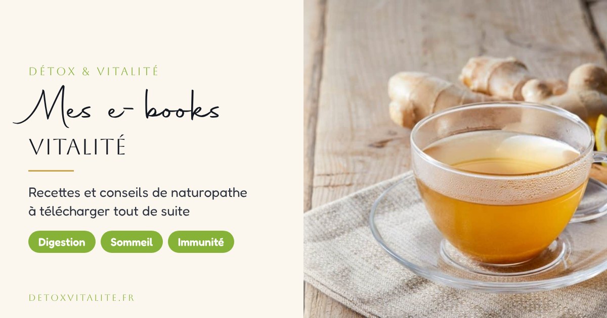 Les 12 e-books de naturopathie Détox & Vitalité de Claire, naturopathe