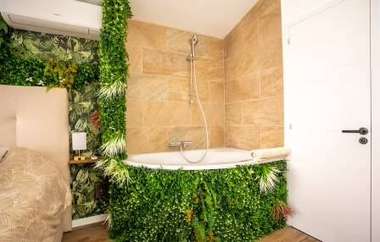 Salle de bain de la chambre végétale